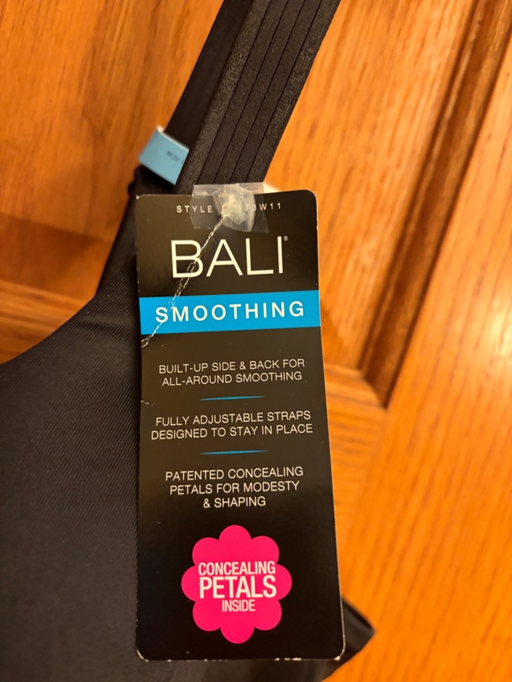 NWT Bali Black Smoothing Full Coverage Bra Size 42C - Picture 2 of 6